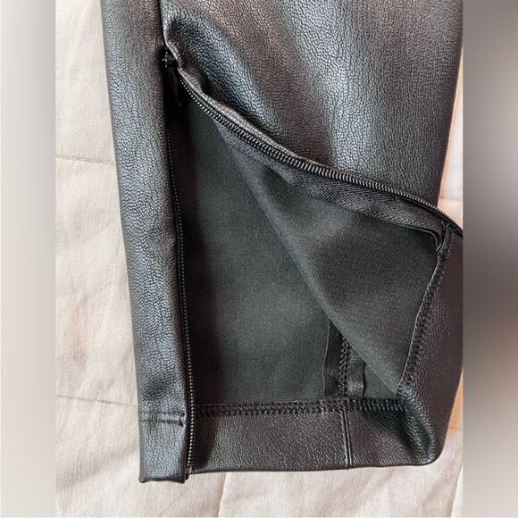 NWT Honeylove Black Vegan Leather Shaping Leggings - Small - Picture 3 of 9
